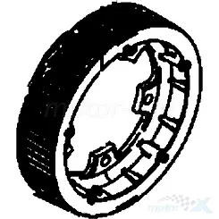 Riemenscheibe hinten, schwarz, Kymco AK 550