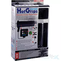 Beheizte Griffe, für 25,4mm (1 Zoll) Lenker, mit V8 Bedienfeld Oxford HotGrips Premium Cruiser