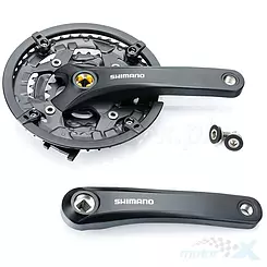 Fahrradkurbel, rechts + links, 170mm, 22/32/44 Zähne schwarz, Shimano Acera FC-T3010, AFCT3010C422CL