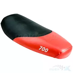 Schwarzes rotes Romet 700 Fahrrad