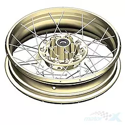 Hinterrad 3.50x17", Gold, Zontes 1091200-034035, G1 125 / U1 125