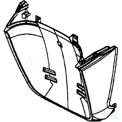 Untere Frontverkleidung Hellgrau Metallic HKP Kymco People S