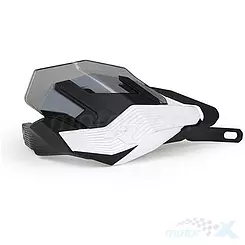 Universal Handguards, Handlebars,.Weiß Schwarz, Ohne Befestigung, Racetech HP3 ADVENTURE HP3ADVBNNR0