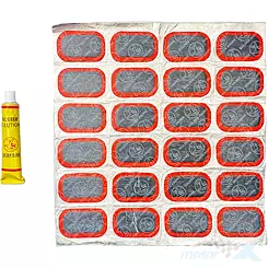 Reifenpannen-Reparaturset, Flicken, 24 Stück + Kleber
