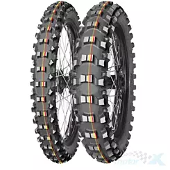 Offroad Motorradreifen Mitas 70/100-10 TERRA FORCE-MX SM 41J (ROT-GELBER STREIFEN) TT hinten