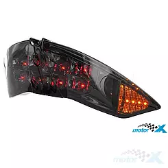 STR8 LED Black Line Scheinwerfer mit Blinkern, Peugeot Jetforce (E)