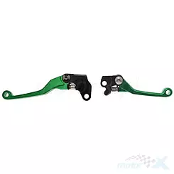 Bremshebel und Kupplungshebel Set, grün, Yamaha YZ / Kawasaki  KLX / Suzuki RM