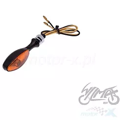 Blinker Tropfenform orangefarbenes Glas