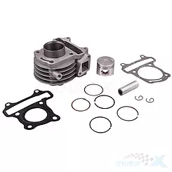 Kompletter Zylinder 39.00mm 50cc mit 13mm Kolbenbolzen und Temperaturfühleranschluss 139QMB 4T 
