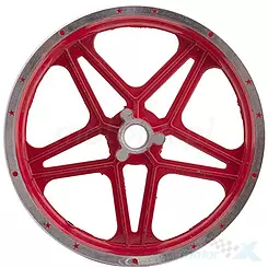 Hinterrad 10-2,5 mit Scheibenbremse für MiniCross 50 DB10 SA pocket Rot