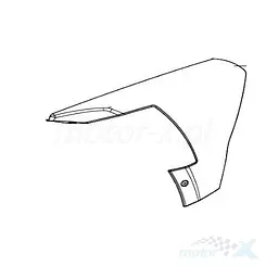 Vordere Seitenverkleidung links, grau HP, Keeway Fact Euro 5 65316B59020Z