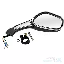 Rechter Spiegel Graphit Matt mit Blinker Ferro 604 / Benzer Columbia / Romet RXL