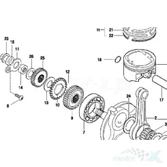 Kurbelwellen-Anlaufscheibe (11) Hyosung YH9148