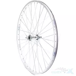 Vordere Felge, 26" Fahrradrad, MTB-Aluminiumfelge, silberne JY-433-Naben mit verzinkten Speichen