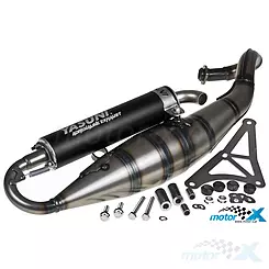 Auspuff Yasuni R Black Aluminium, Gilera / Piaggio (Homologation)