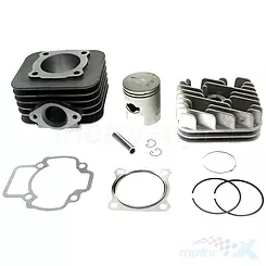 Kompletter Zylinder mit Kopf 47.00mm 70cc, Power Force, Gilera / Piaggio 2T AC