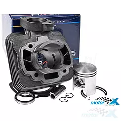 Zylinder komplett 40.00mm 50cc Gusseisen Bolzen 12mm RMS Peugeot AC vertikal
