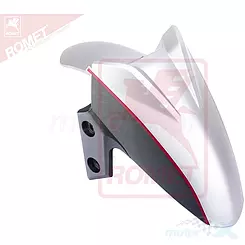 Vorderradkotflügel silber-schwarz Zipp Tops Plus