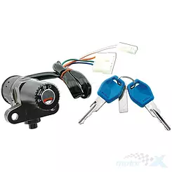 Zündschloss, 4 Kabel, Vicma, Aprilia MX 50, RX 50 , SX 50 / Derbi Senda 50 / Gilera RCR 50, SMR / MZ SX 125