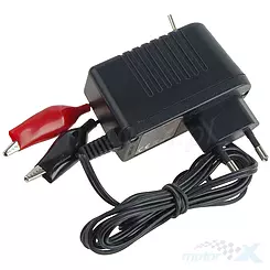 Batterieladegerät 6V/12V 0,7A Moretti digital, mit Spannungsschalter