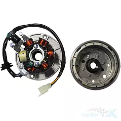 Stator Zündspule, Lichtmaschinenstator mit Magnet Yinxiang, YX140 W063, Apollo