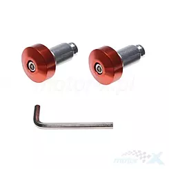 Lenkerenden, 17.5mm, orange, 2 Stück, Metallspreizstift
