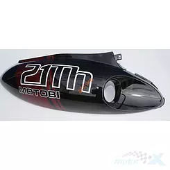Hintere Obere Rechte Abdeckung Schwarz-Kirschrot 21th Baotian BT49QT-7 / Motobi Żbik / Zipp Triad 1