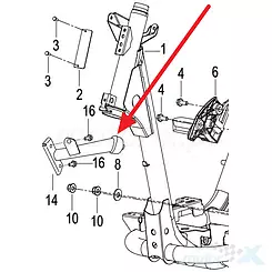 Halterung Keeway Urbanblade 08110B7700XW