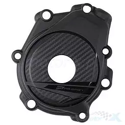 Linke Motorabdeckung, schwarz, Polisport 8499200001