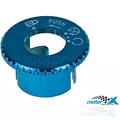 Blaue Zündschlossabdeckung TNT Beta / CPI / Malaguti / MBK / Keeway / Suzuki / Yamaha
