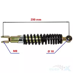 Stoßdämpfer hinten 290mm verstellbar TransWorld Scarabeo / Guliver / Rally / SR / SV GEO / SKY / SH