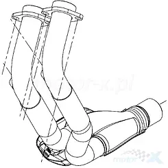 Abgasrohr Benelli TRK 502 Euro 5