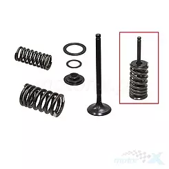 Abgasventile, Stahl, 30,95x4,89x80,5 mm, Komplett, Psychic Motorsports XU-09546EK HONDA CRF 450 R '13-'16 (MX-09546E)