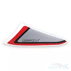 AUFKLEBER LINKE HINTERE OBERE ABDECKUNG QJMotor SRK 125 R