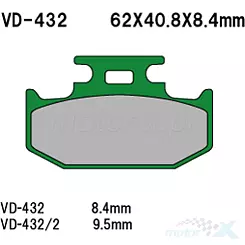 Vesrah Organic VD-432 Bremsbeläge