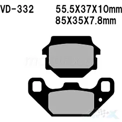 Vesrah Organic VD-332 Bremsbeläge