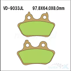 Vesrah Sintered Metal VD-9033JL Bremsbeläge