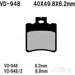 Vesrah Organic VD-948 Bremsbeläge