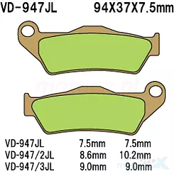 Vesrah Sintered Metal VD-947JL Bremsbeläge