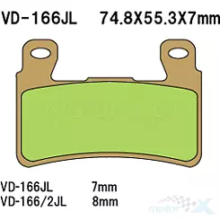 Vesrah Sintered Metal VD-166/2JL Bremsbeläge