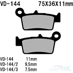 Vesrah Organic VD-144/2 Bremsbeläge