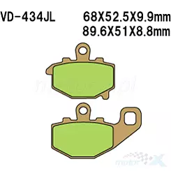Vesrah Sintered Metal VD-434JL Bremsbeläge