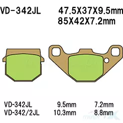 Vesrah Sintered Metal VD-342JL Bremsbeläge