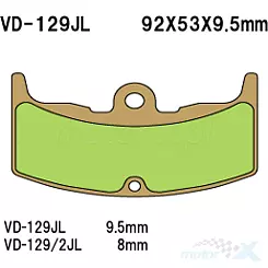 Vesrah Sintered Metal VD-129JL Bremsbeläge