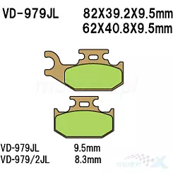 Vesrah Organic VD-979/2 Bremsbeläge